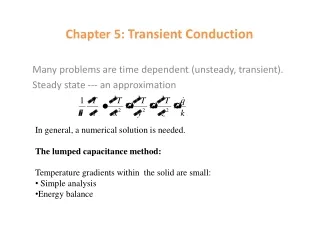 Chapter 5:  Transient Conduction