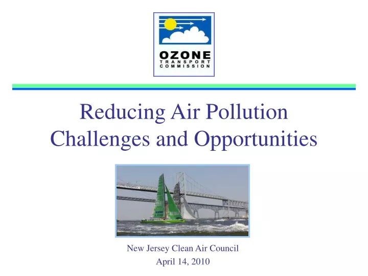 reducing air pollution challenges and opportunities