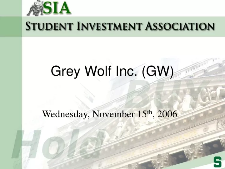 grey wolf inc gw