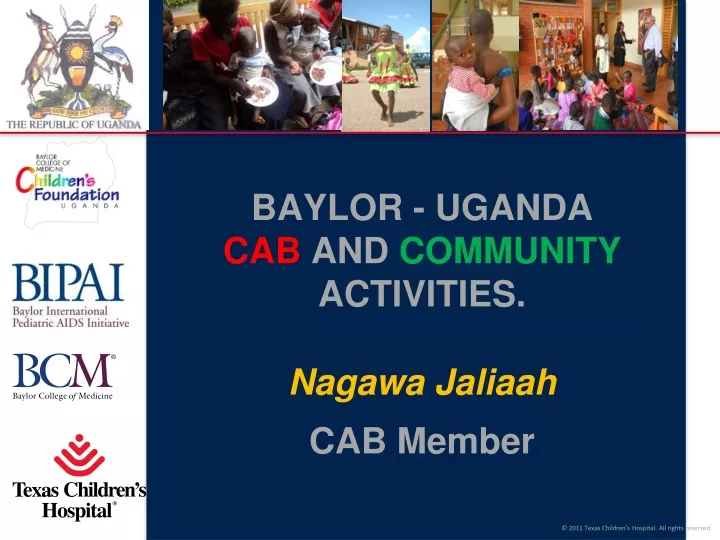 baylor uganda cab and community activities nagawa jaliaah cab member