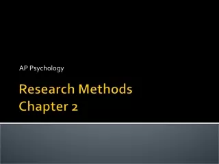 Research Methods Chapter 2