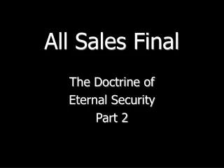 All Sales Final