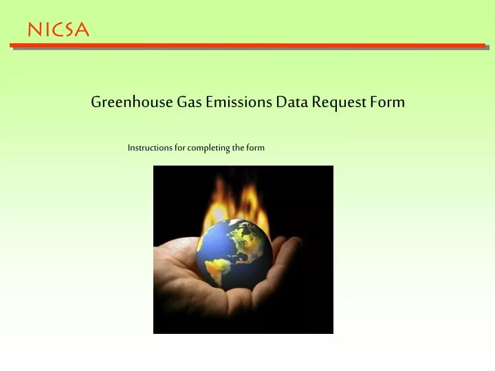 greenhouse gas emissions data request form