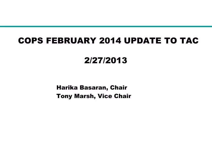 cops february 2014 update to tac 2 27 2013