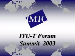 ITU-T Forum Summit  2003