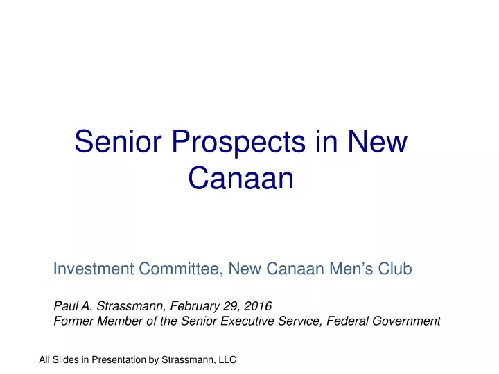 senior prospects in new canaan
