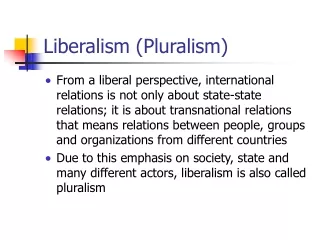 Liberalism (Pluralism)