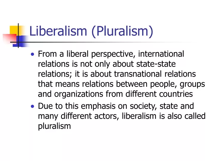 liberalism pluralism