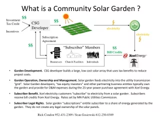 What is a Community Solar Garden ?