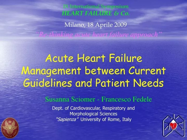 ix international symposium heart failure co