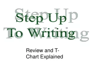 Step Up To Writing