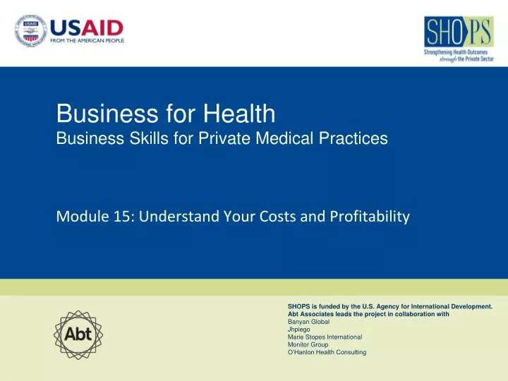 business for health business skills for private medical practices