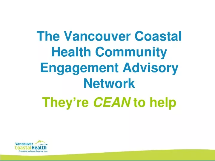 the vancouver coastal health community engagement