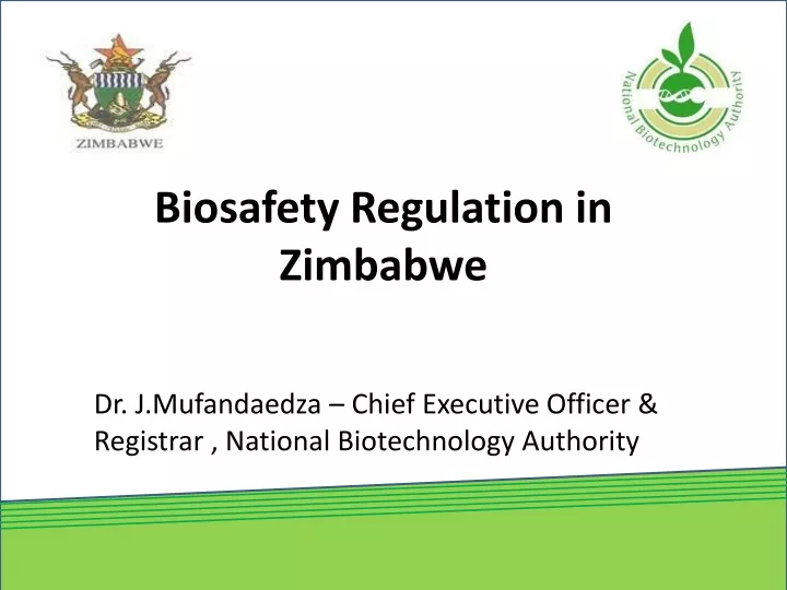 biosafety regulation in zimbabwe