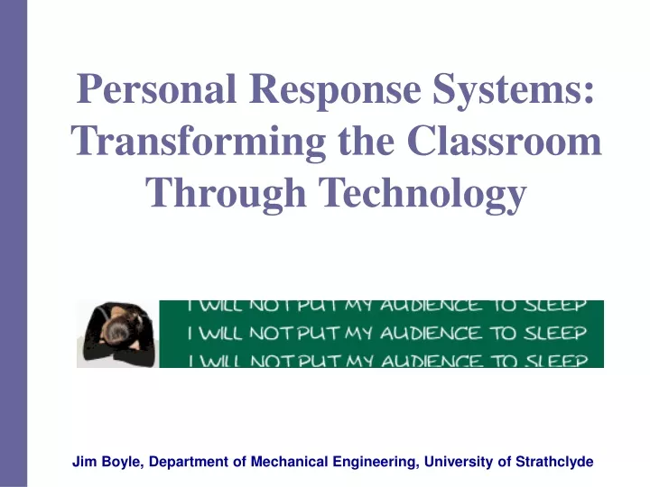 personal response systems transforming the classroom through technology