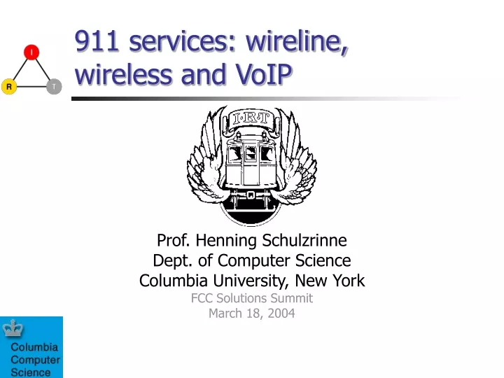 911 services wireline wireless and voip