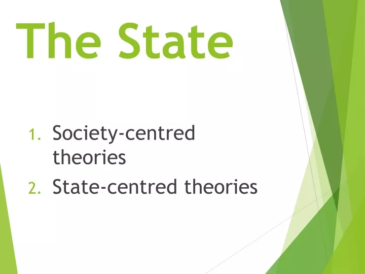 the state