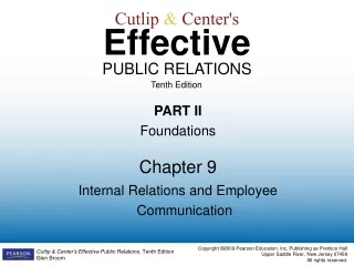 Cutlip  &amp;  Center's Effective PUBLIC RELATIONS