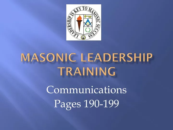 masonic leadership training