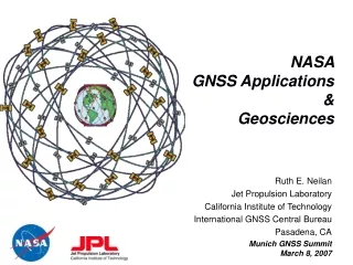 NASA  GNSS Applications  &amp;  Geosciences