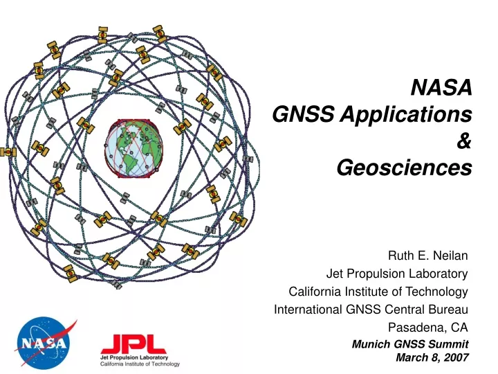 nasa gnss applications geosciences