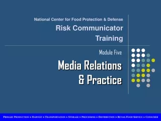 Module Five Media Relations &amp; Practice