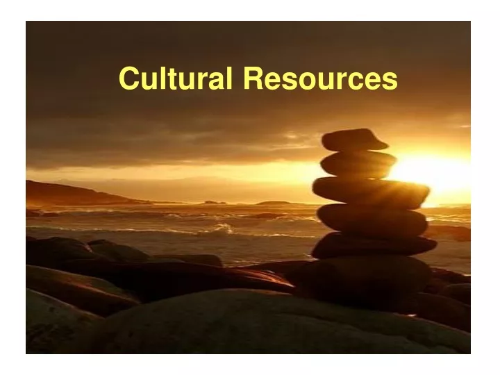 cultural resources