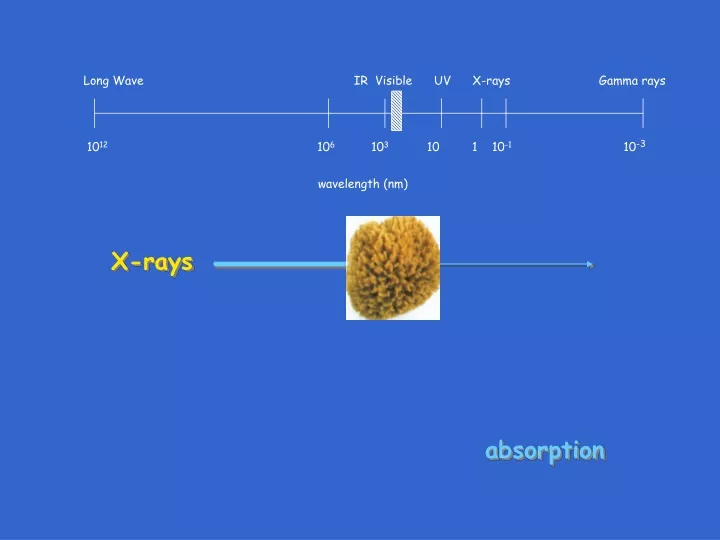 long wave ir visible uv x rays gamma rays