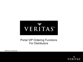 Portal VIP Ordering Functions For Distributors