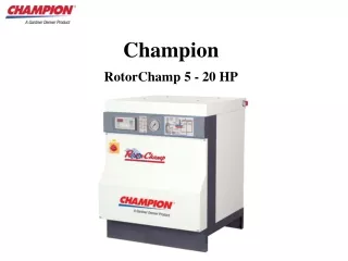 Champion RotorChamp 5 - 20 HP