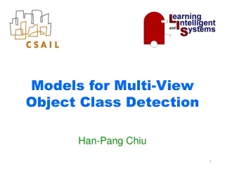 Models for Multi-View Object Class Detection