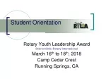 Student Orientation - slide 1