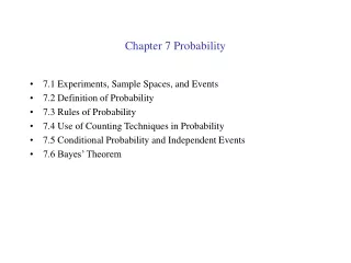 Chapter 7 Probability