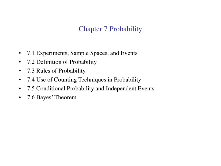 chapter 7 probability