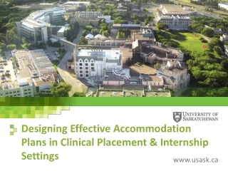 Designing Effective Accommodation Plans in Clinical Placement &amp; Internship Settings
