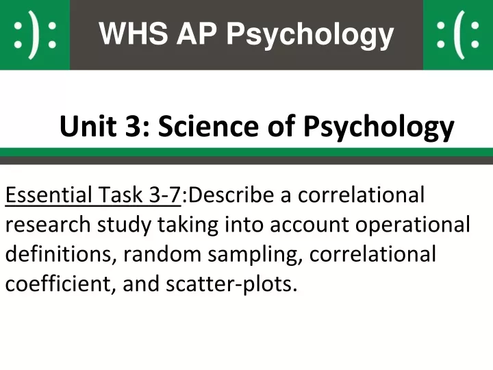 unit 3 science of psychology