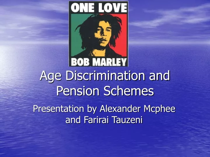 age discrimination and pension schemes