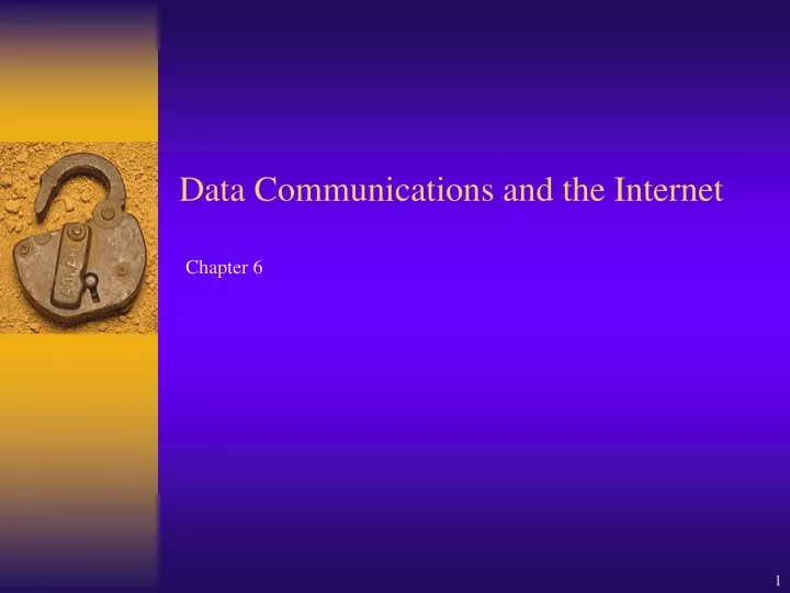 data communications and the internet