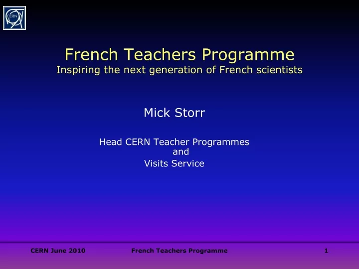 french teachers programme inspiring the next generation of french scientists