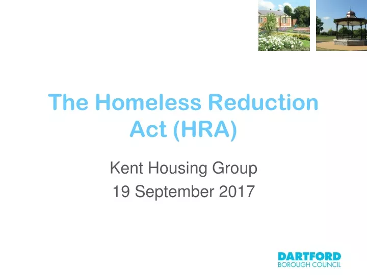 the homeless reduction act hra