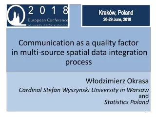 Communication  as a  quality factor in multi-source spatial  data  integration process