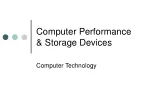Computer Performance &amp; Storage Devices - slide 1
