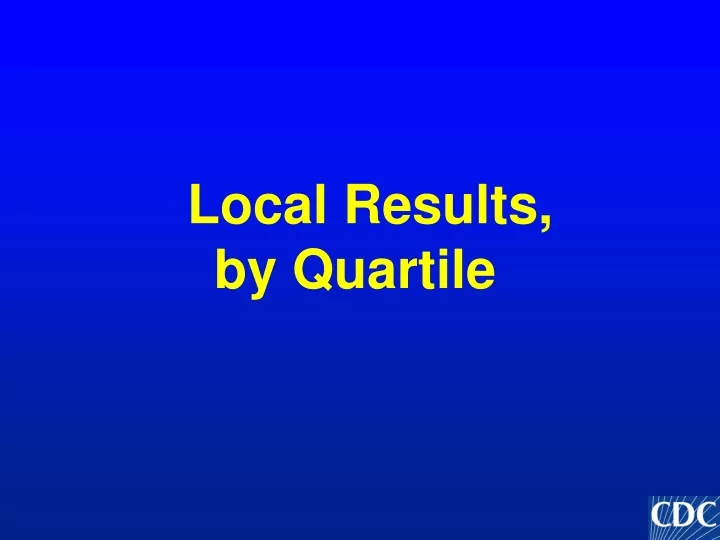 local results by quartile