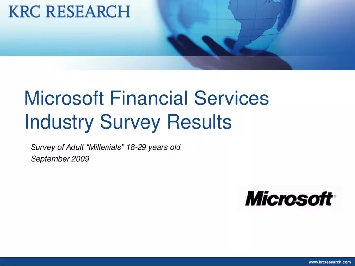 microsoft financial services industry survey