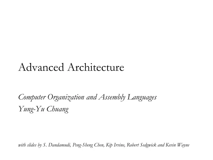 advanced architecture