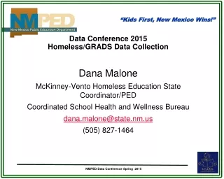 Data Conference 2015   Homeless/GRADS Data Collection