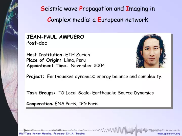 s eismic wave p ropagation and i maging