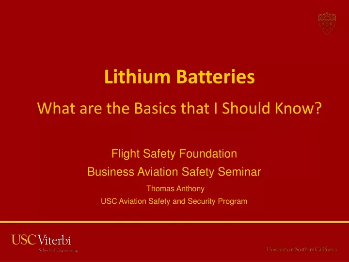 lithium batteries what are the basics that