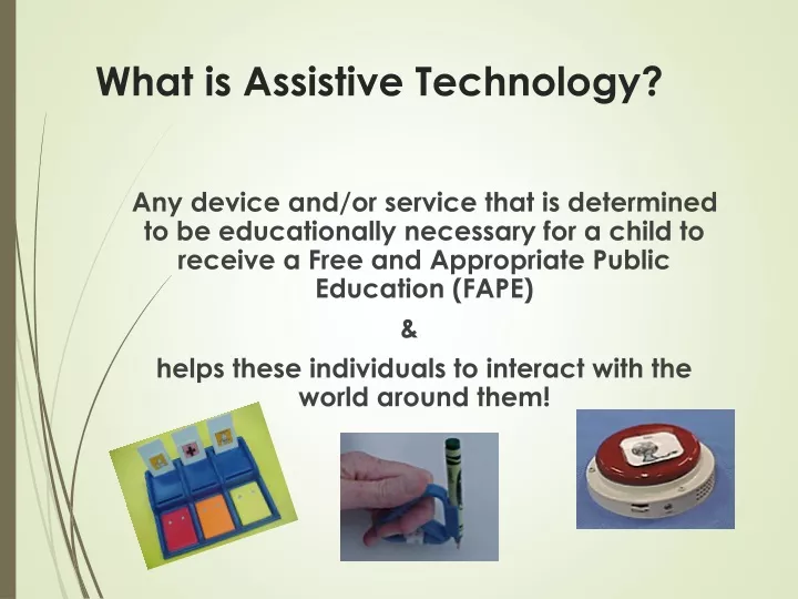 what is assistive technology