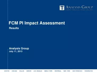 FCM PI Impact Assessment